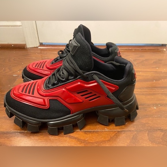 Prada cloudburst, red, good condition (8/10)(size 42 EU/ Size 9 US) - Picture 2 of 6